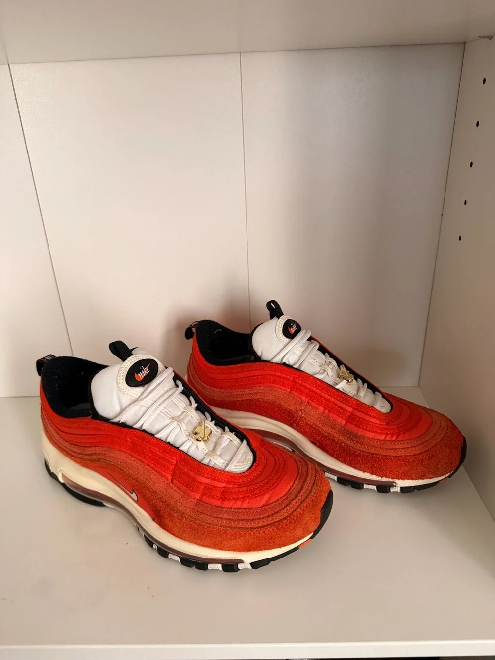 Nike Air Max 97 SE‎ Running Club Sneakers Men’s Size 8 Orange Red DB0246-800